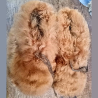 Alpaca ankle boot slippers