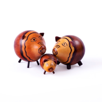Family of Piggy Made of Chipped Mates