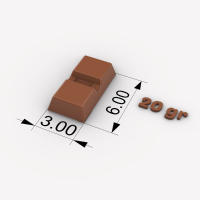 20 Gram Mini Chocolate Bar Mold 3