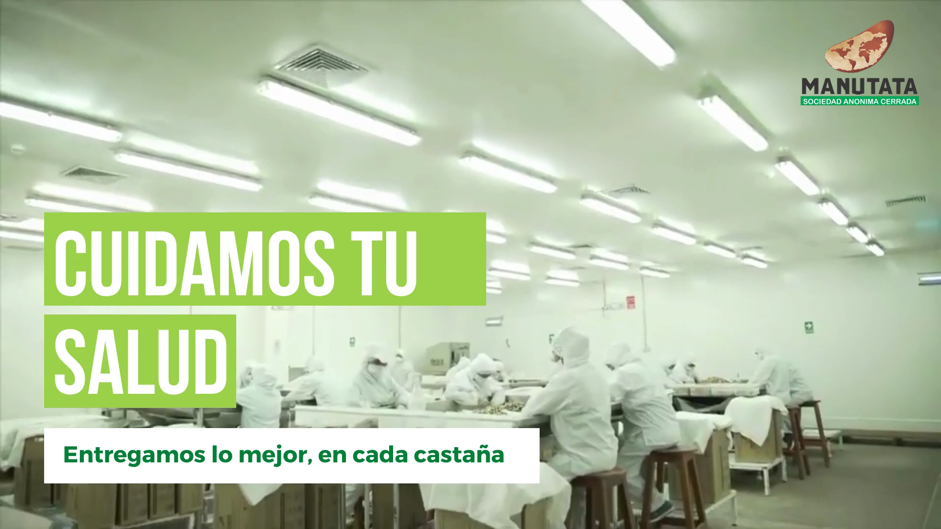 Processing of brazil nuts Video sign