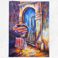 Homecoming Oil Painting - Handmade