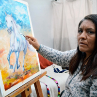 Painting in the Workshop