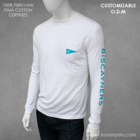 100% pima cotton round neck t-shirt. 150grsm