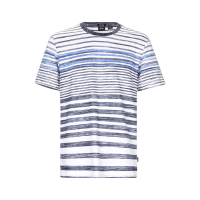 Reverse Print Engineering Stripe Tee Shirt
