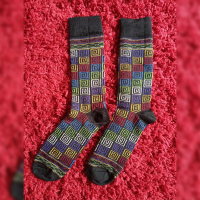 Multicolored Alpaca Socks 