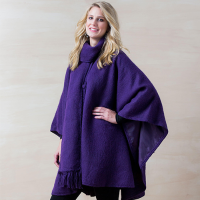 Lined Woven Alpaca Cape