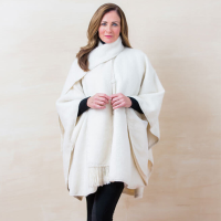 Lined Woven Alpaca Cape