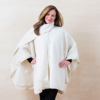 Lined Woven Alpaca Cape
