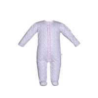 Cotton Printed Footie Jumpsuit