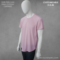 100% pima cotton round  neck t-shirt. 150grsm