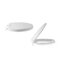 Elongated Toilet Seat with Slow Fall