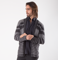 Unisex gray cardigan