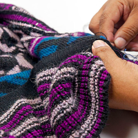 Hand finishing on all the sweaters