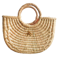 SKU: PAC-001NO |DUNA BAG – Natural Color |LUXURY BEACH BAG | Orange Lining | Size L | Dimensions: ↔40 cm  ↗10 cm  ↕28cm | Material: Natural Junco Fiber | Humedales Costeros de Perú - Ica| 
