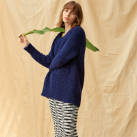 TUNIC WITH POCKET IN SURI ALPACA 