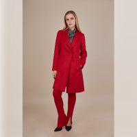 Red Baby Alpaca Coat AB-262