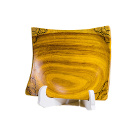 Square Wooden Fruit Bowl Incira