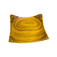 Square Wooden Fruit Bowl Incira
