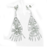 Handmade Silver Dangling Earrings