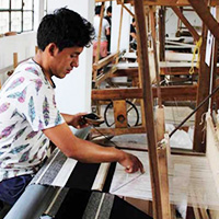 Weaving on the Loom