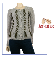 Alpaca Sweater Women Embroidered Cardigan 