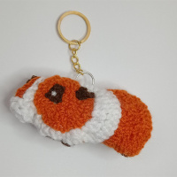 Embroidered Guinea Pig Keychain