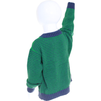 Green Striped Pullover