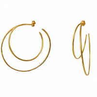AMARU EARRING | The Lord of Sipan Treasure – Chiclayo | Material: 24k gold coated bronze |   Size L:  Ø 6.5 cm - ↕ 6.5 cm | SKU: PARSEA - 011 |  