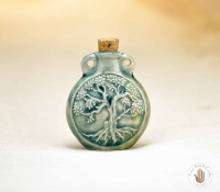 Ceramic Raku Bottle
