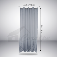 Micro silver jacquard eyelet curtain