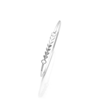 Heart 925 Sterling Silver Bangles - Baliq