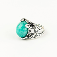  Naturalia Ring Made in Silver with Amazonite Stone