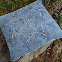 Star Indigo Pillow Cover