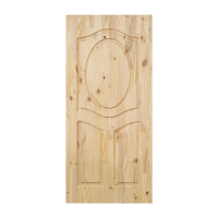 Personalized solid pine wood door