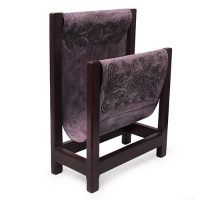Wood and Leather Magazine Racks