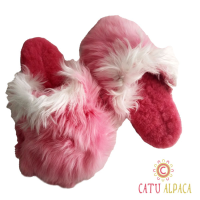 Baby Alpaca Suri Fur Slippers