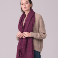 Handmade Alpaca Bouclé Scarf or Shawl