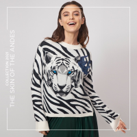 White Tiger Sweater Front