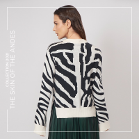 White Tiger Sweater Back