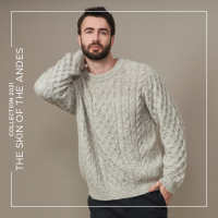 Alpaca Sweater Snow Road