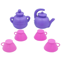 Daniela Tea Game includes a teapot, a sugar bowl, four cups and four saucers.