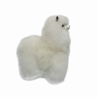 Baby Alpaca Plush White Color 12 Inches Right Side