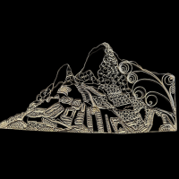 Machu Picchu in Filigree