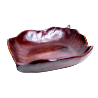 Wooden Snack Container Leaf Model