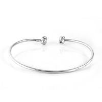 Knot 925 Sterling Silver Bangles - Baliq