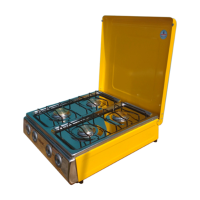 Tabletop Gas Cooker 4h Metal Cory TM Lid