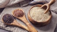Black, Red, White Quinoa and Precooked)